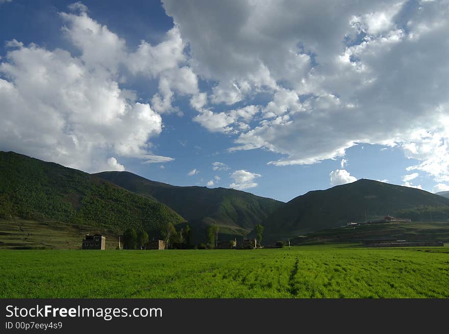 Landscape of XinDuQiao, SiChuan Prov,China. Landscape of XinDuQiao, SiChuan Prov,China