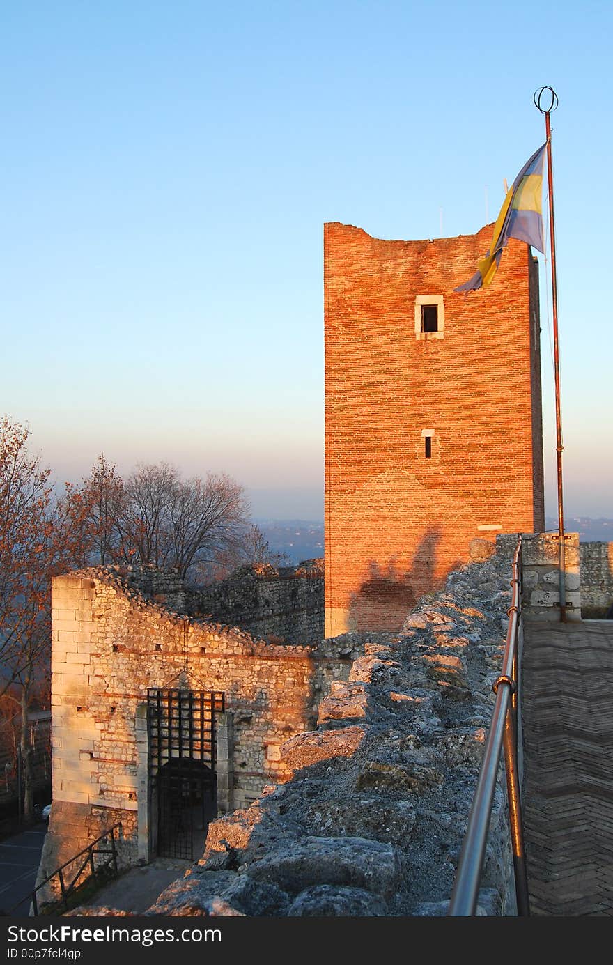 In Montecchio, near Vicenza, in Italy there are the two castles of Romeo and Juliet, the two famous leading characters of the William Shakespeare's tragedy. This is the Juliet's castle.