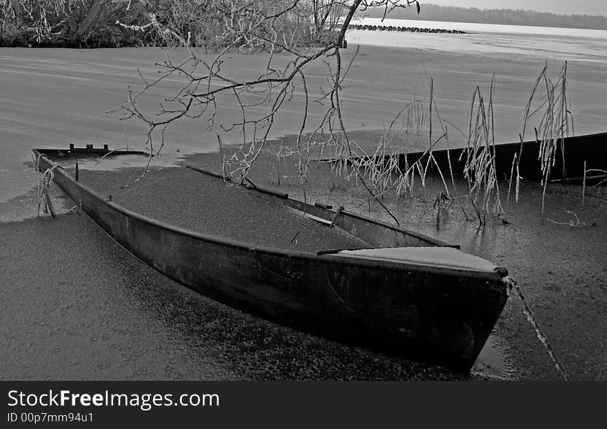 Frozen boat