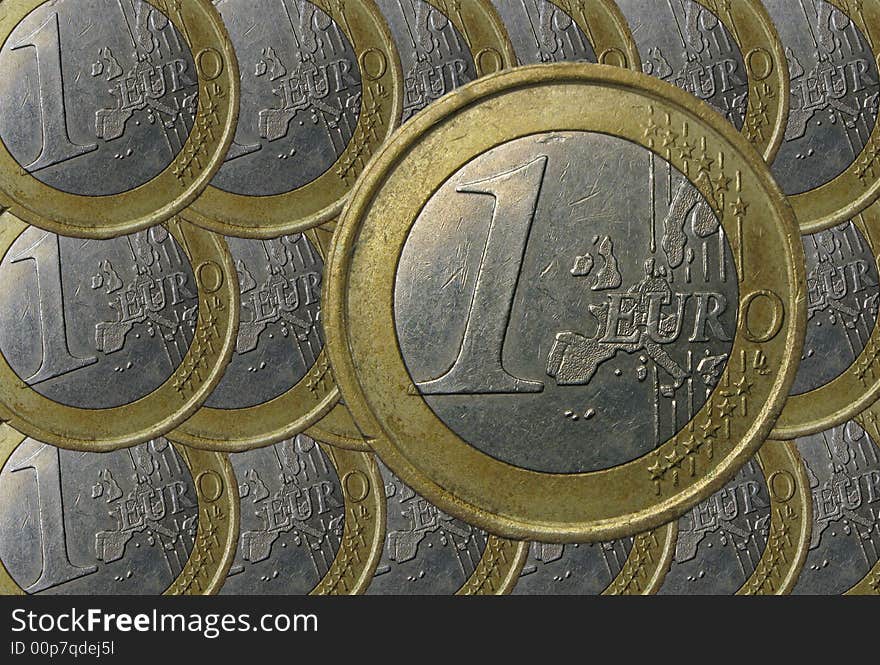 Money - euro on a background