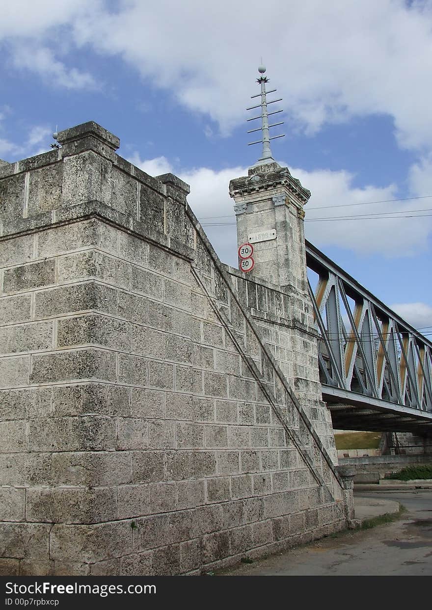 Road bridge over a river in Matanzas