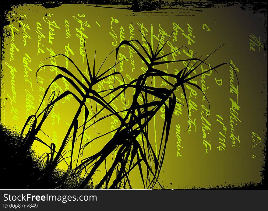 Reed background vector