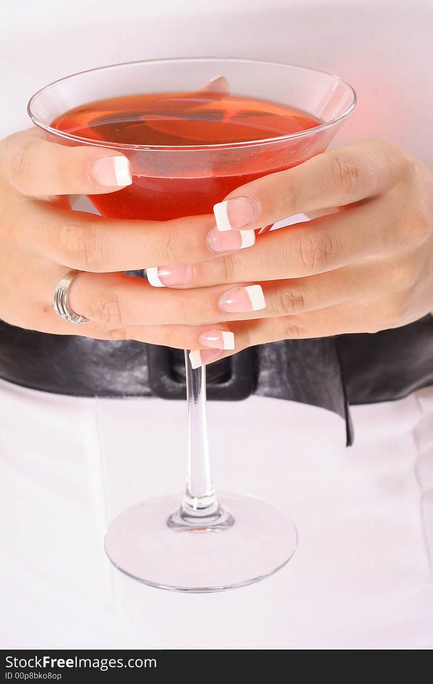 Cocktail in hand