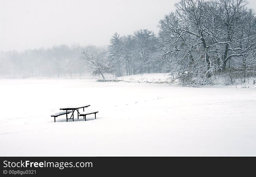 Winter lake