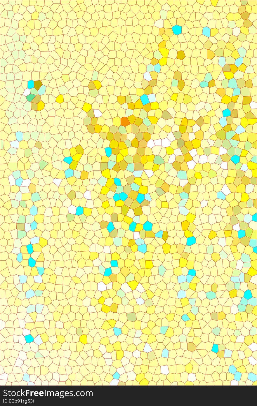 Abstraction on a yellow background