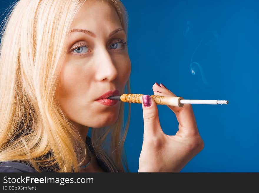 Beauty Woman Smoking