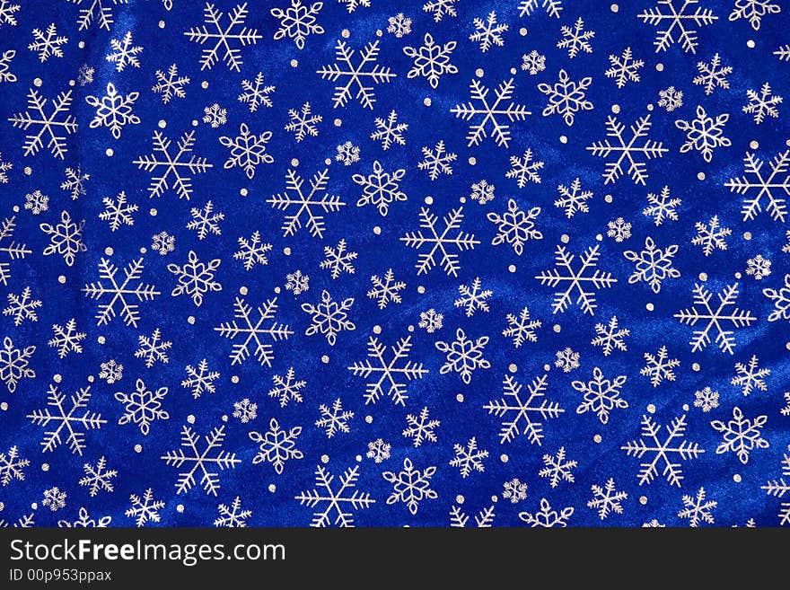 Christmas table cloth texture. Close-up.