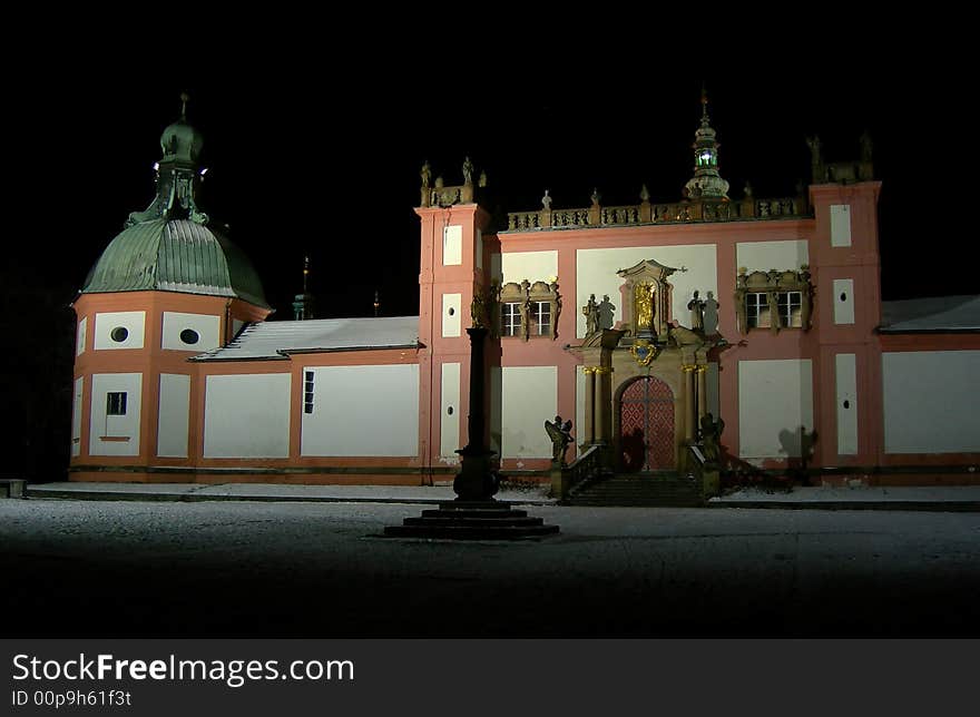 Famous place of pilgrimage in the Czech republic - Holy Mountain church in Pribram