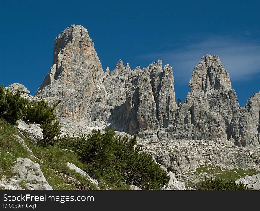 Rock tower, Brenta Group, Italy