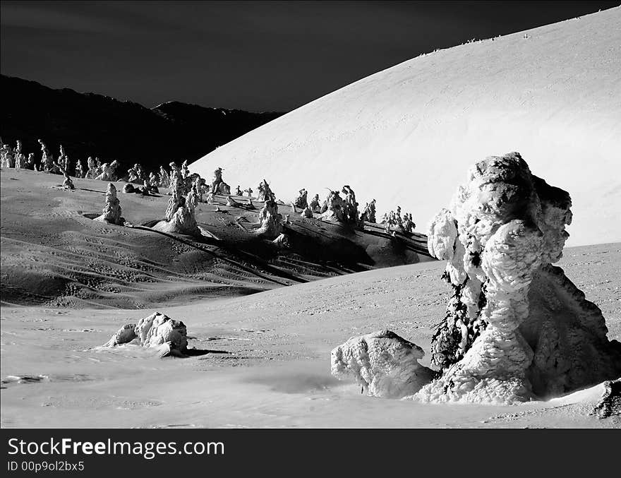 Winter in mountain