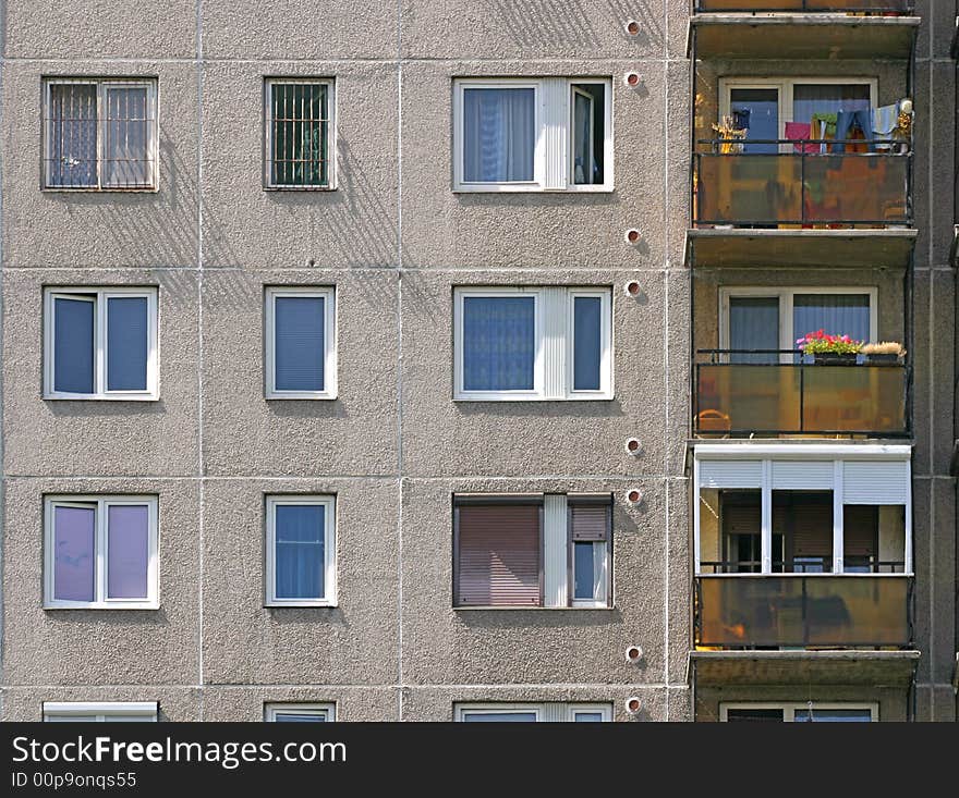 Hungarian block of flats in Miskolc from the '80s