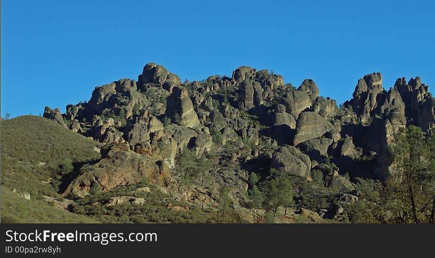 Volcanic rock at the top of a summit. Volcanic rock at the top of a summit.