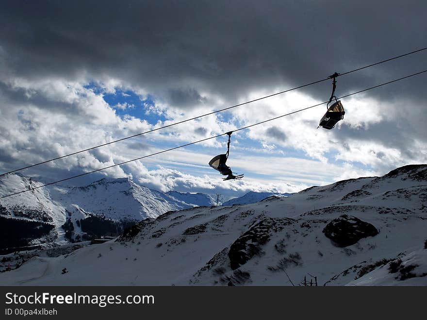 Cableway in Badgastein, Austria