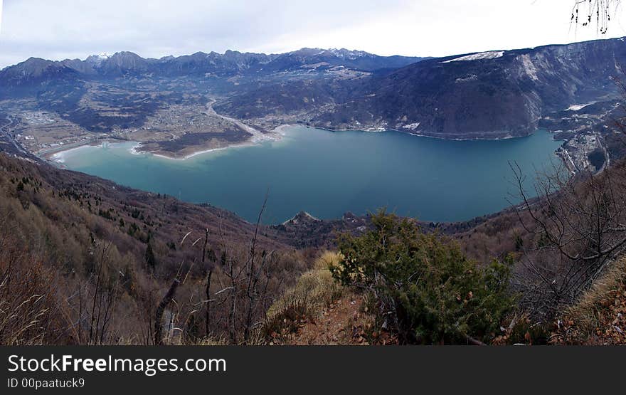 S.Croce Lake and Mountains