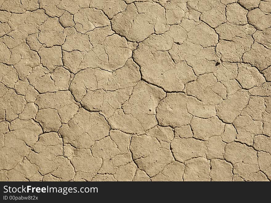 Cracked dry flat land. Death Valley, the United States. Cracked dry flat land. Death Valley, the United States