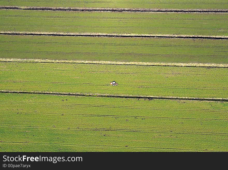 Tractor At Field