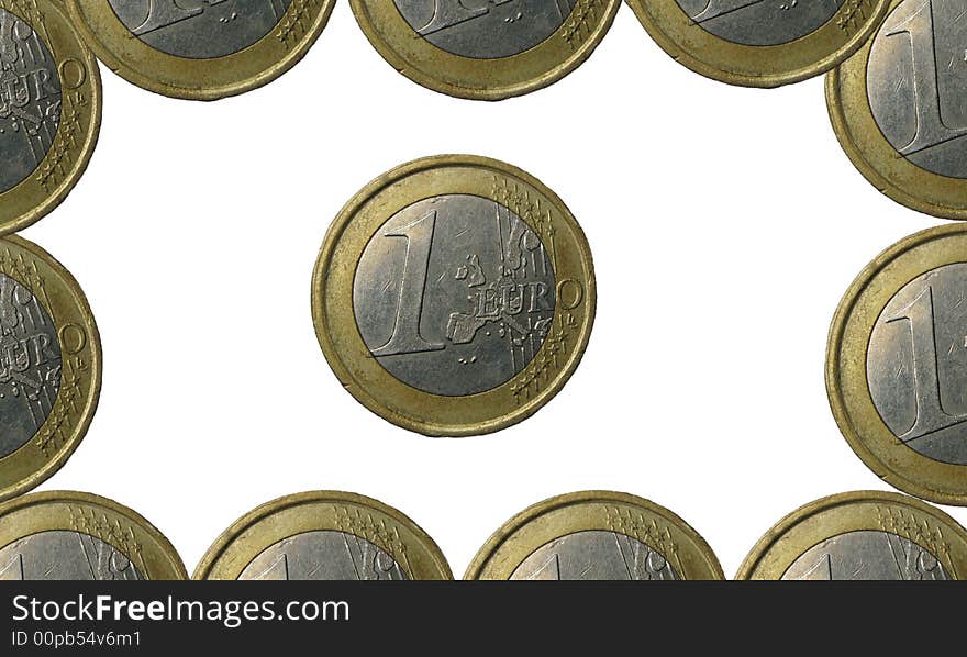 Money - euro on a background