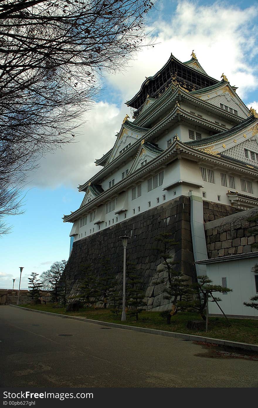 A winter shot of the central castle. A winter shot of the central castle.