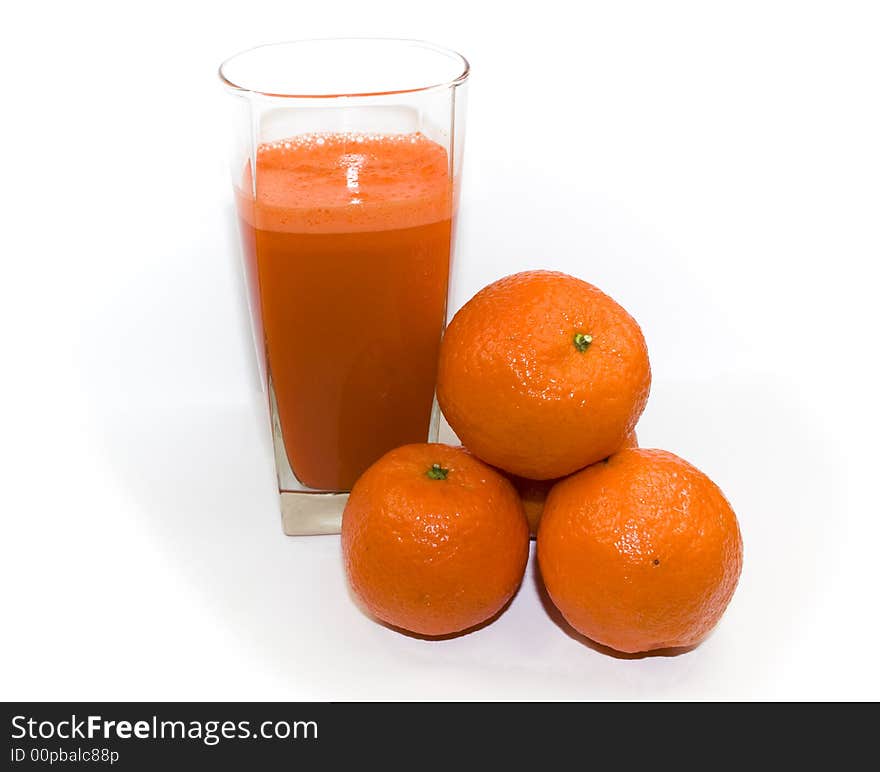 Juice from juicy orange