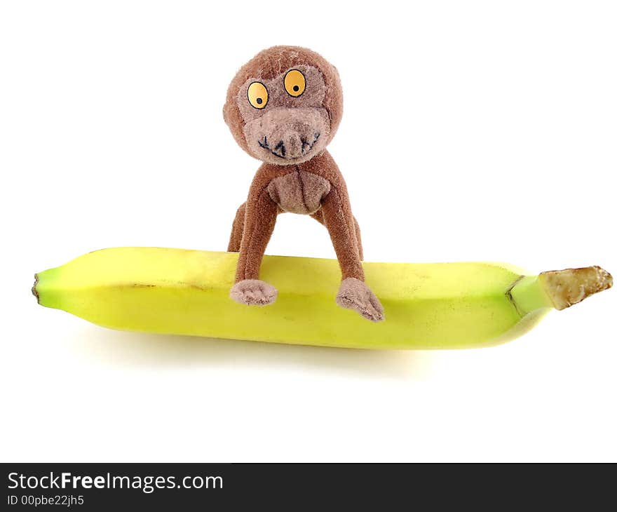 Toy Monkey With Banana