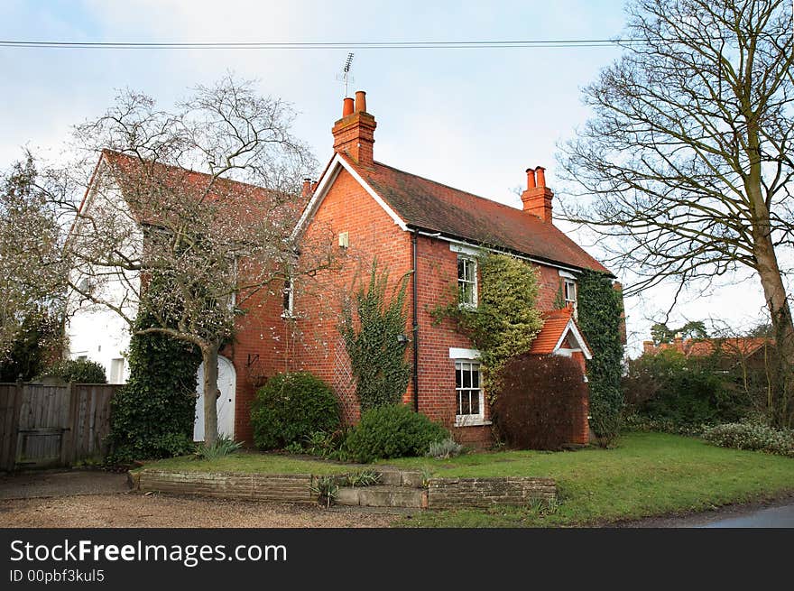 Traditional red Bricked English Village House