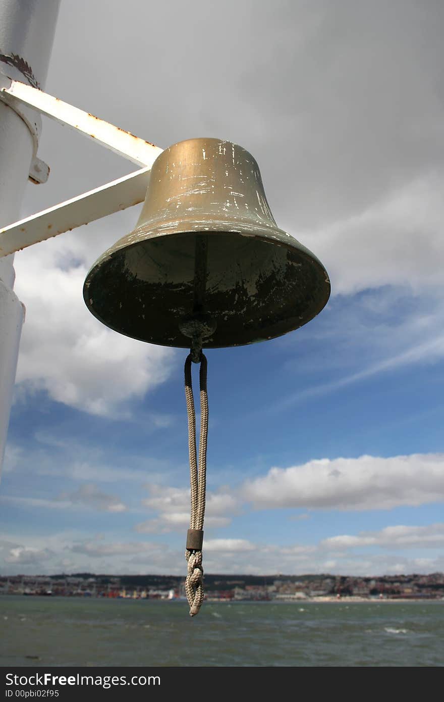 Detail from a ship bell