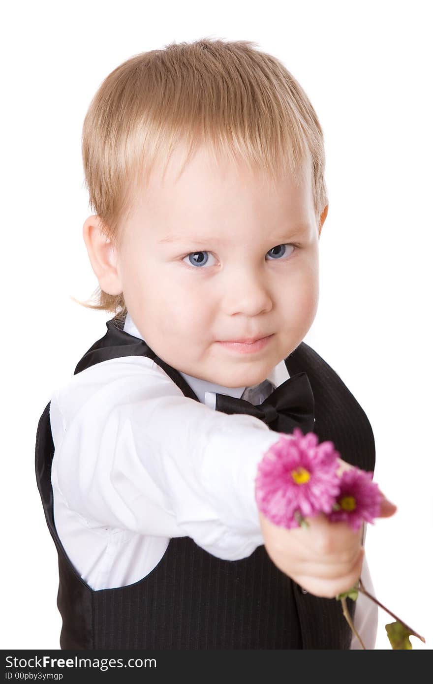 Little Boy With Bouquet 2