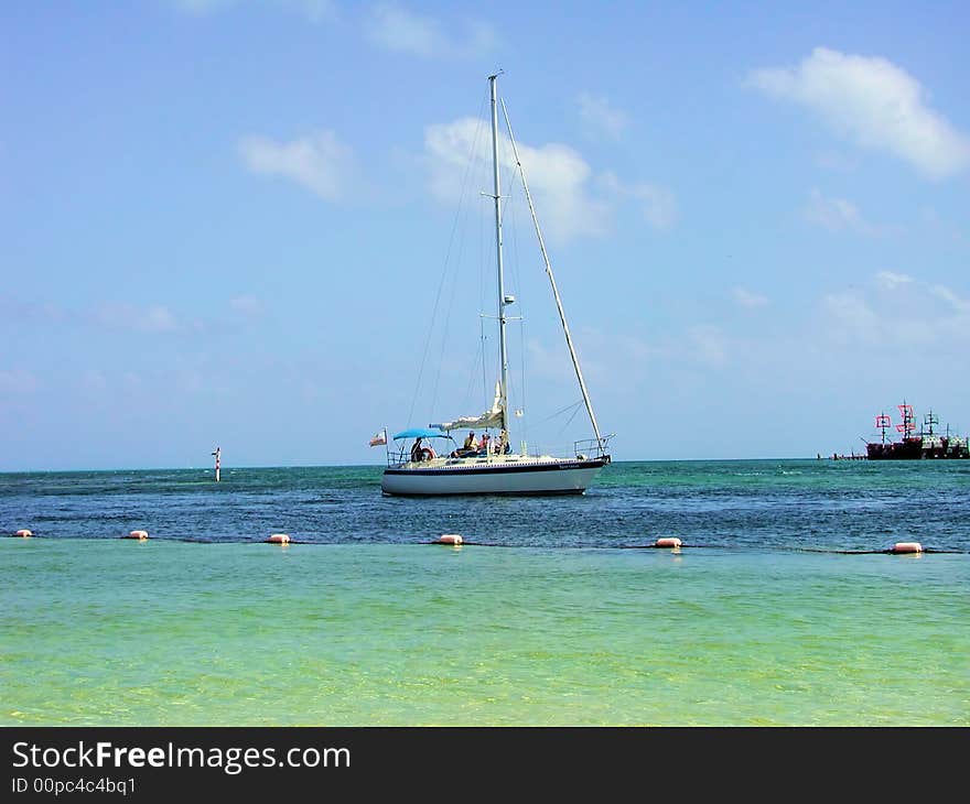 Yacht In Caribbean