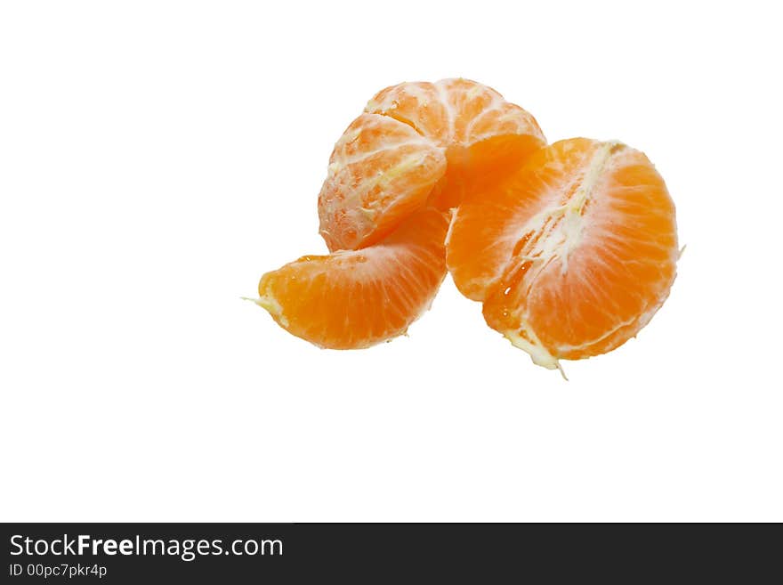 Peeled tangerine