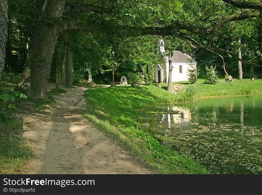 He is a chapel with a little lakes on Hungary one. He is a chapel with a little lakes on Hungary one.