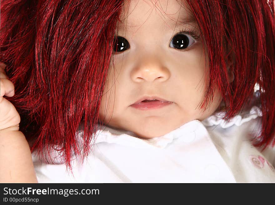 Baby in Wig