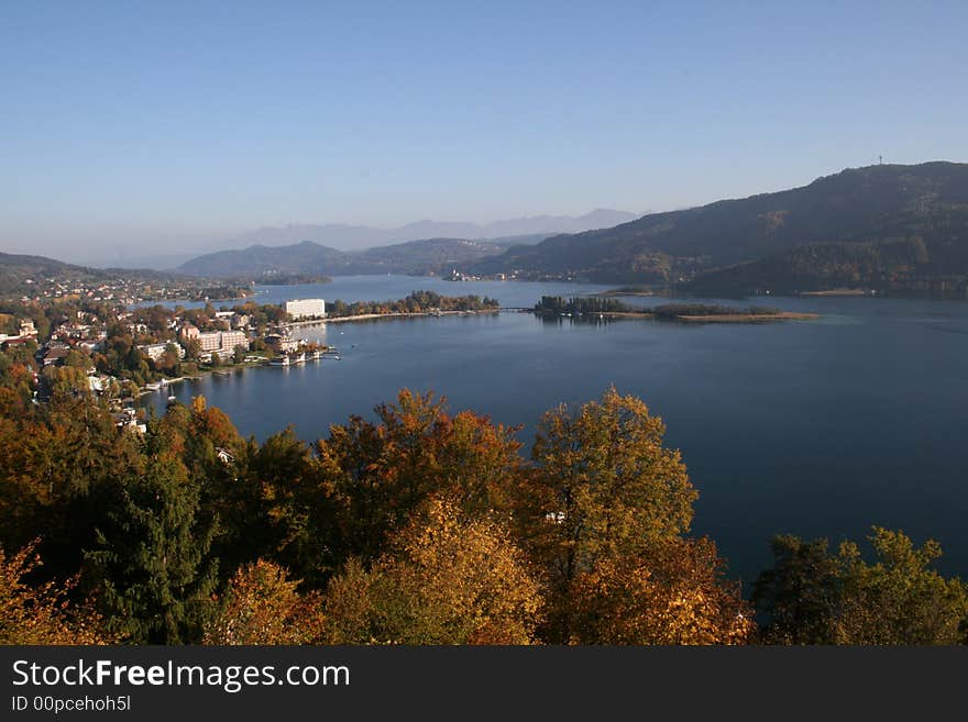 Above the woethersee in Carinthia / Austria. Above the woethersee in Carinthia / Austria