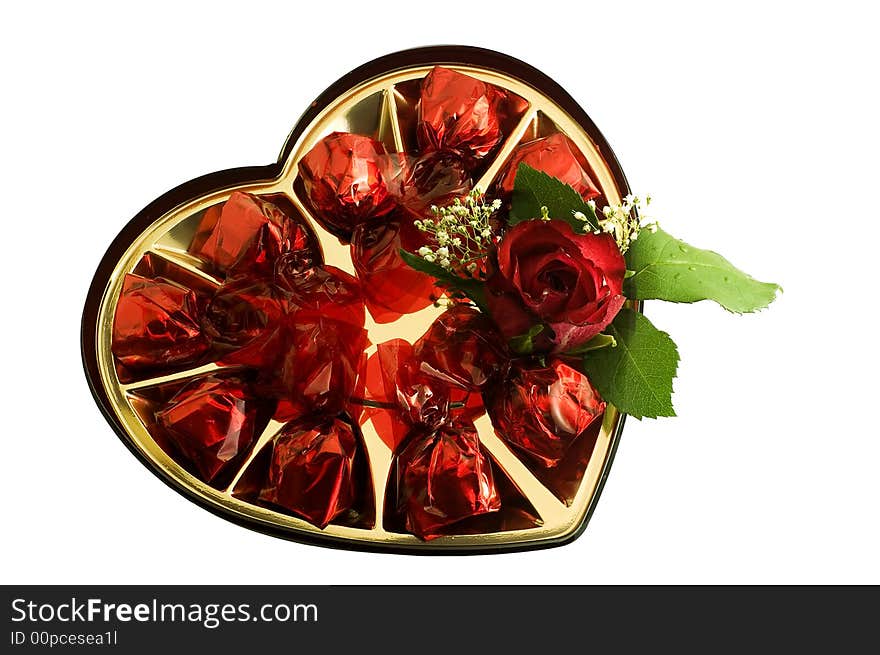 Candies With A Nice Red Rose