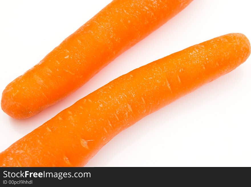 Two fresh carrots