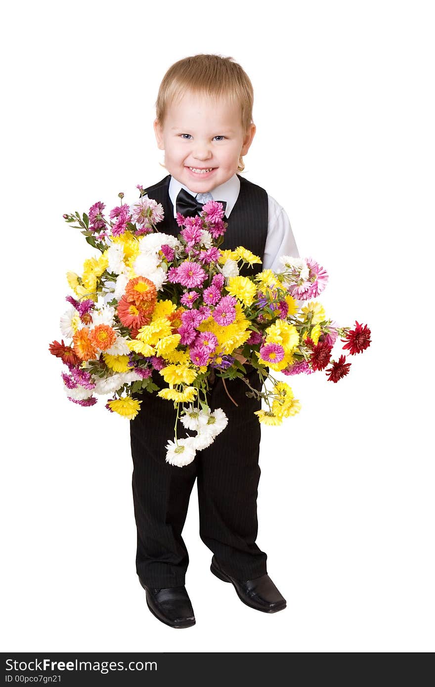 Little Boy With Bouquet