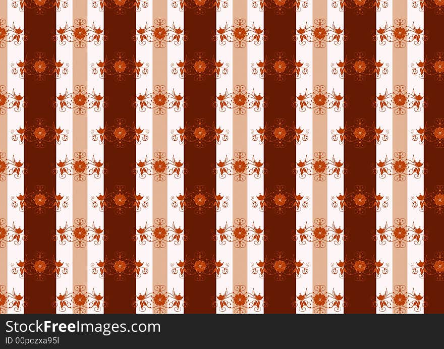 Vector illustration of a brown vintage seamless pattern wallpaper. Vector file has other color schemes and easy to change the colors and swatches. Vector illustration of a brown vintage seamless pattern wallpaper. Vector file has other color schemes and easy to change the colors and swatches.