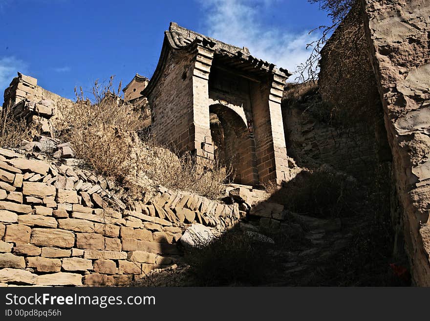 The gate of an old village