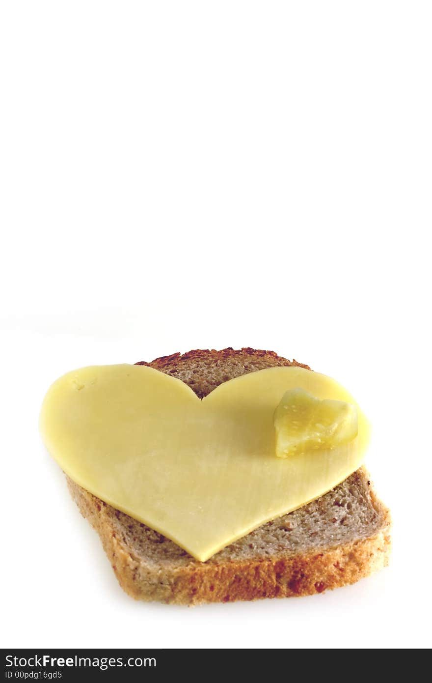 Sandwich with heart