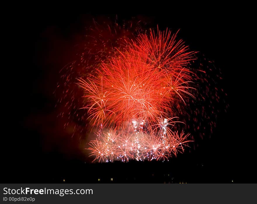 Fireworks Lighting up the Sky