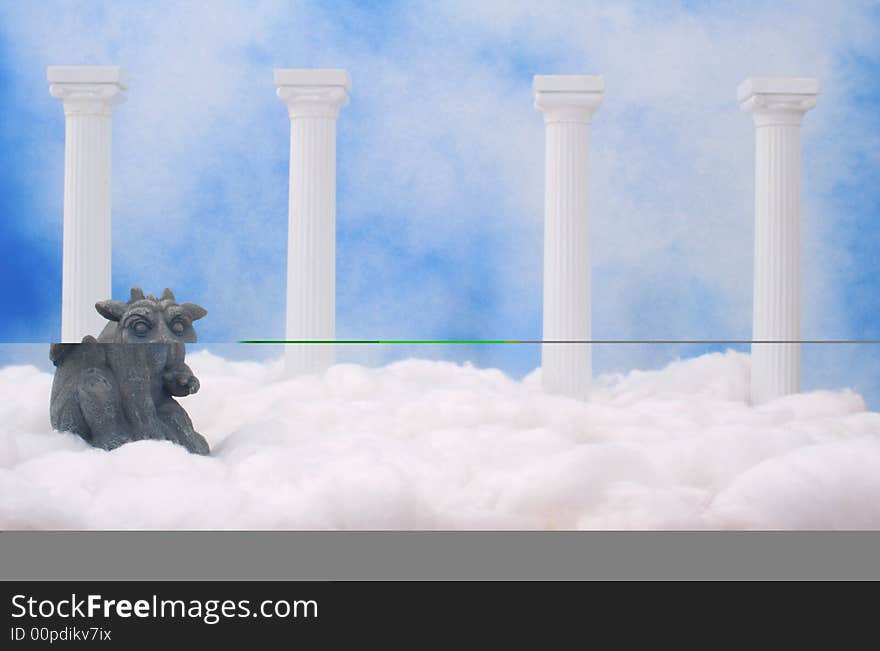 Gargoyle and Clouds