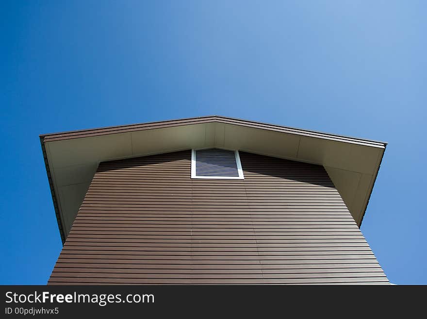 Image of gable of a country house