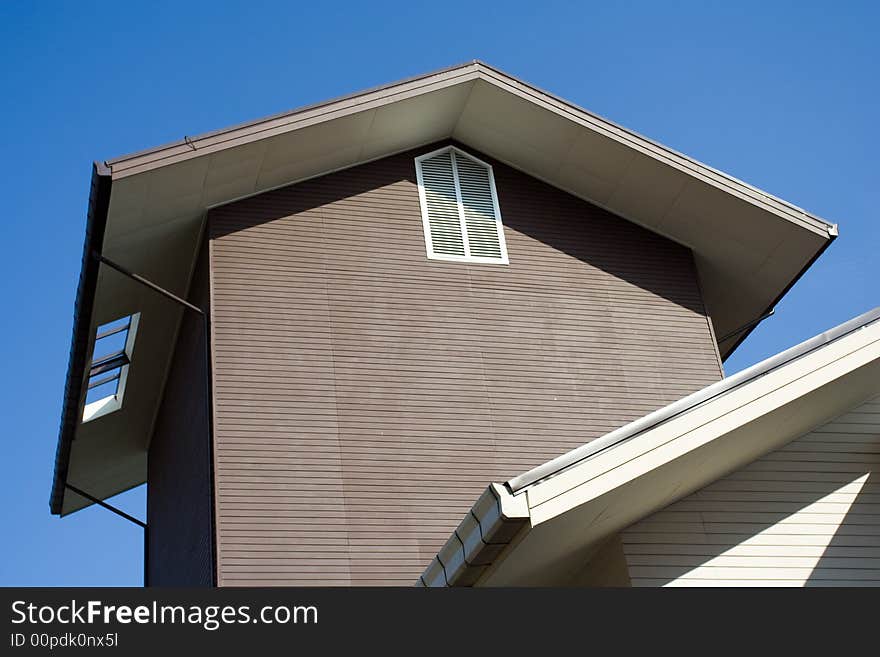 Image of gable of a country house