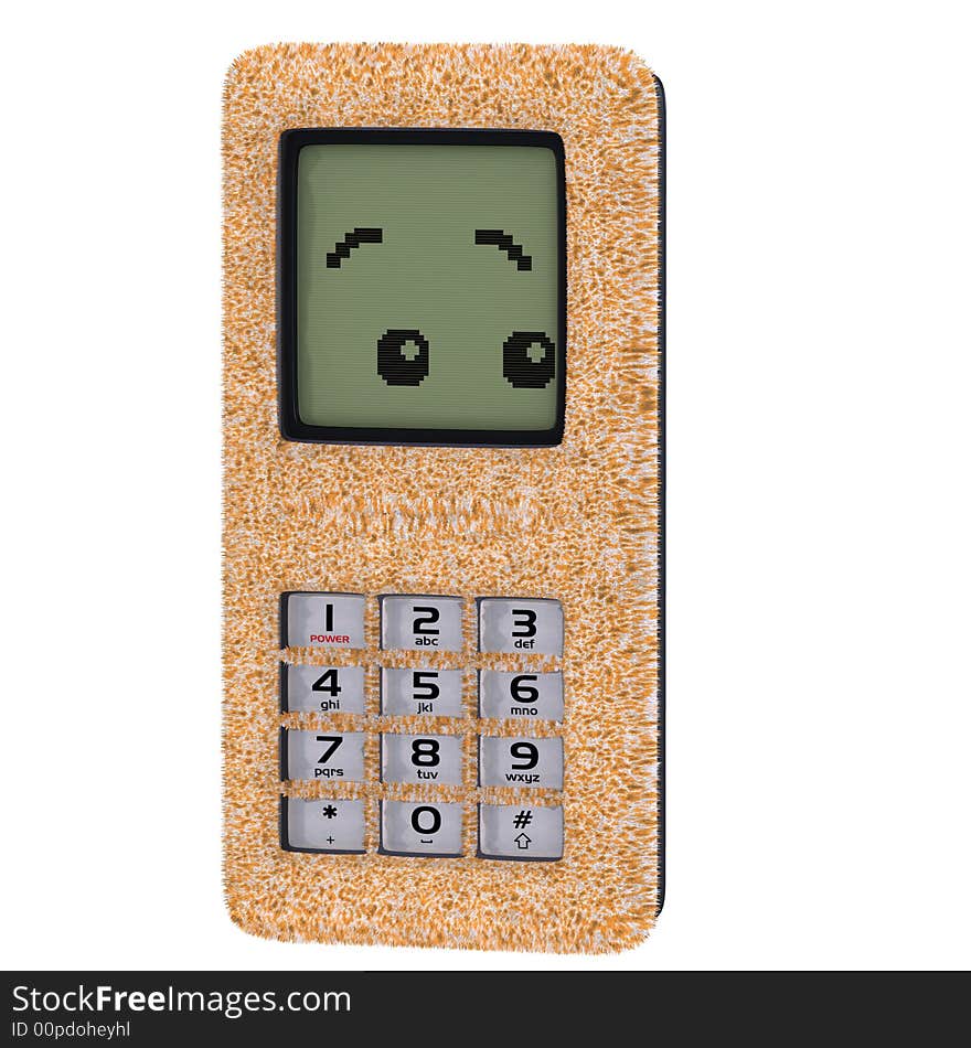 Cartoon cell phone