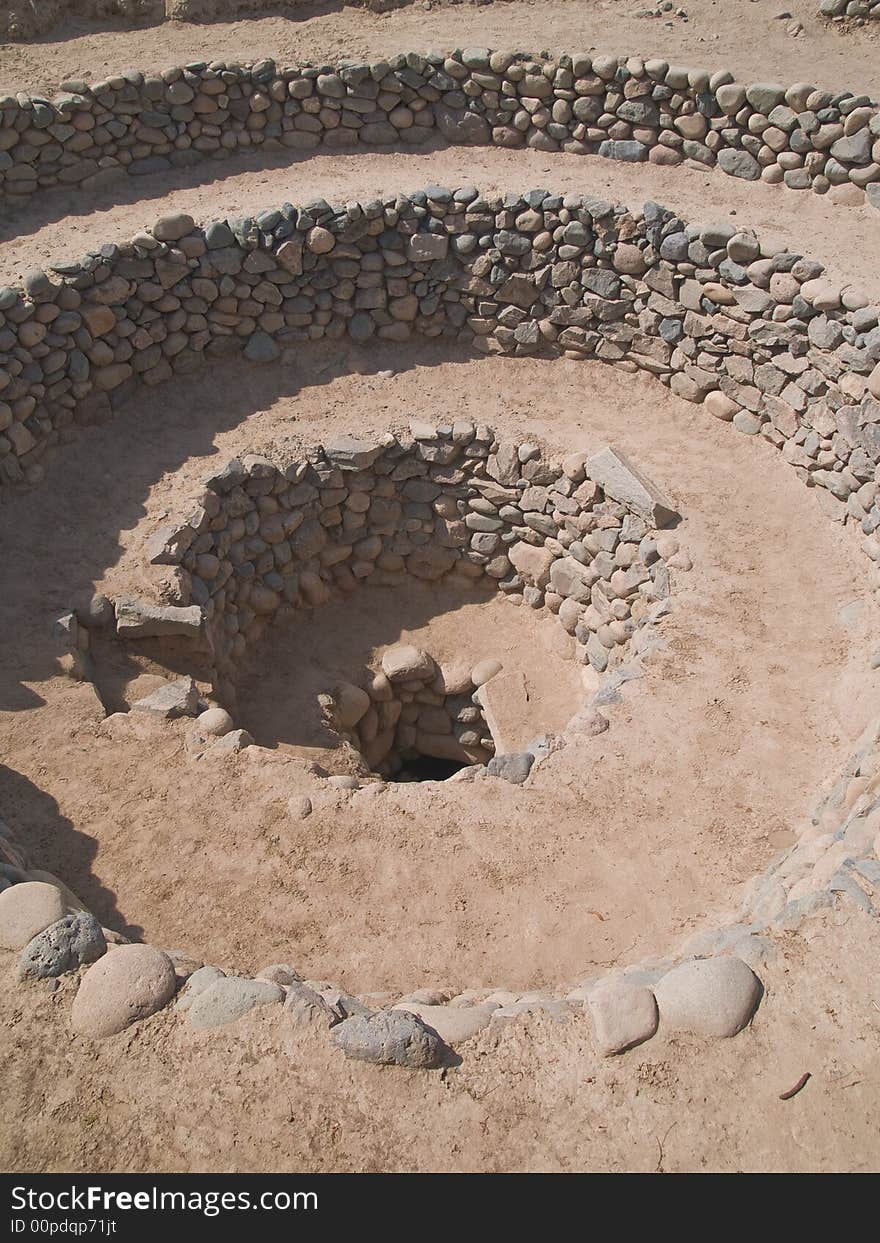 Ancient Nazca irrigation system