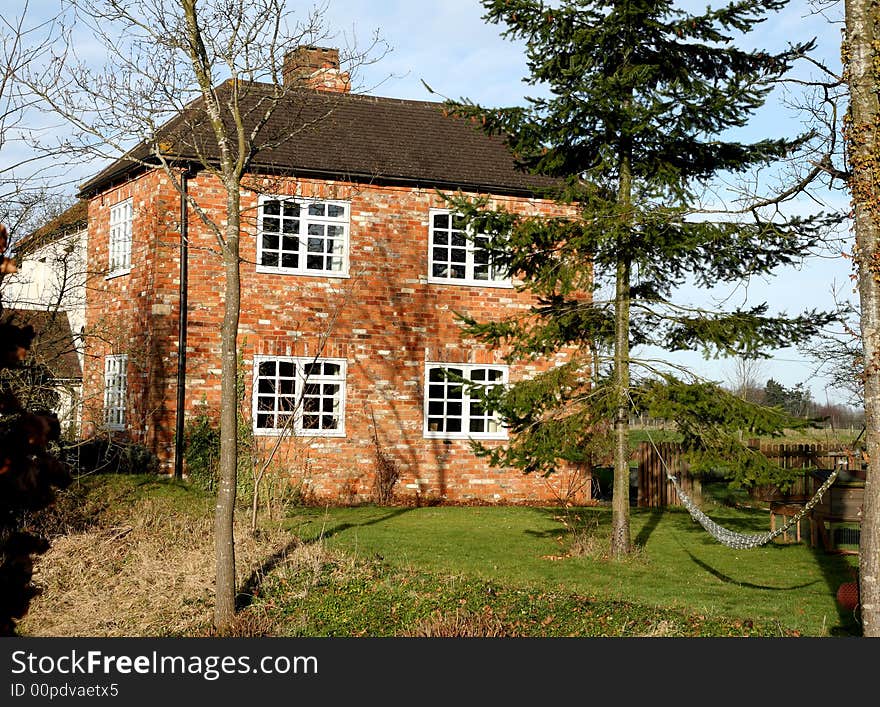 Traditional English Rural Farmhouse and garden