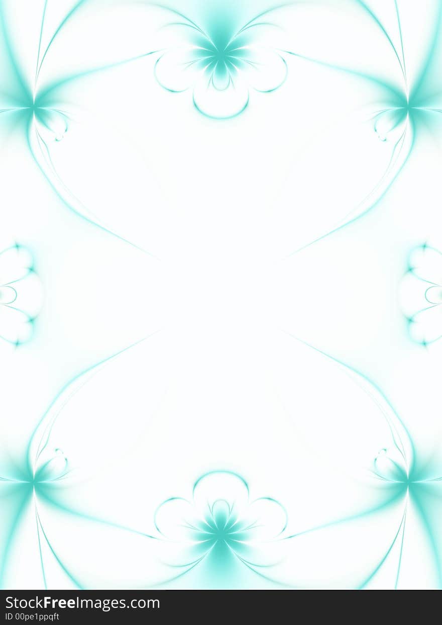 Abstract green background. Fractal image