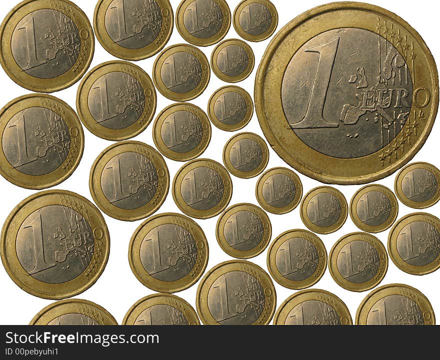 Money - euro on a background