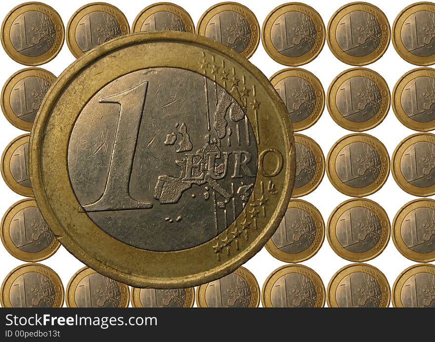 Money - euro on a background