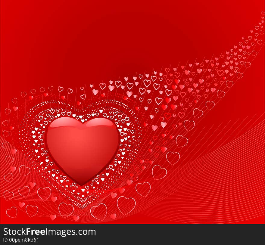 Romantic Background Vector Illustration