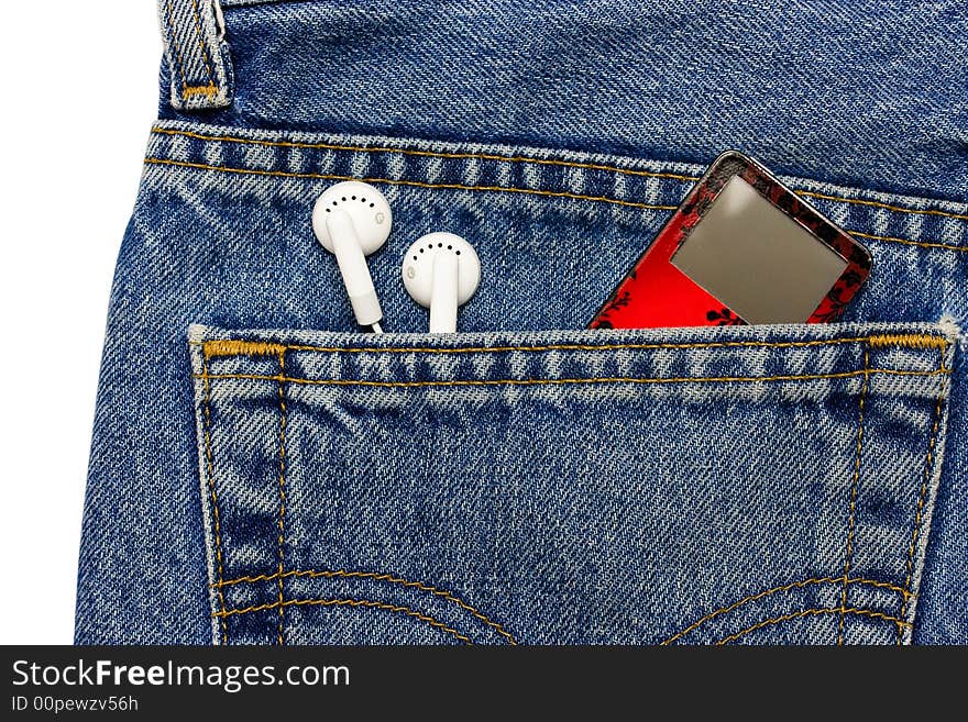 MP3 in Jeans Pocket